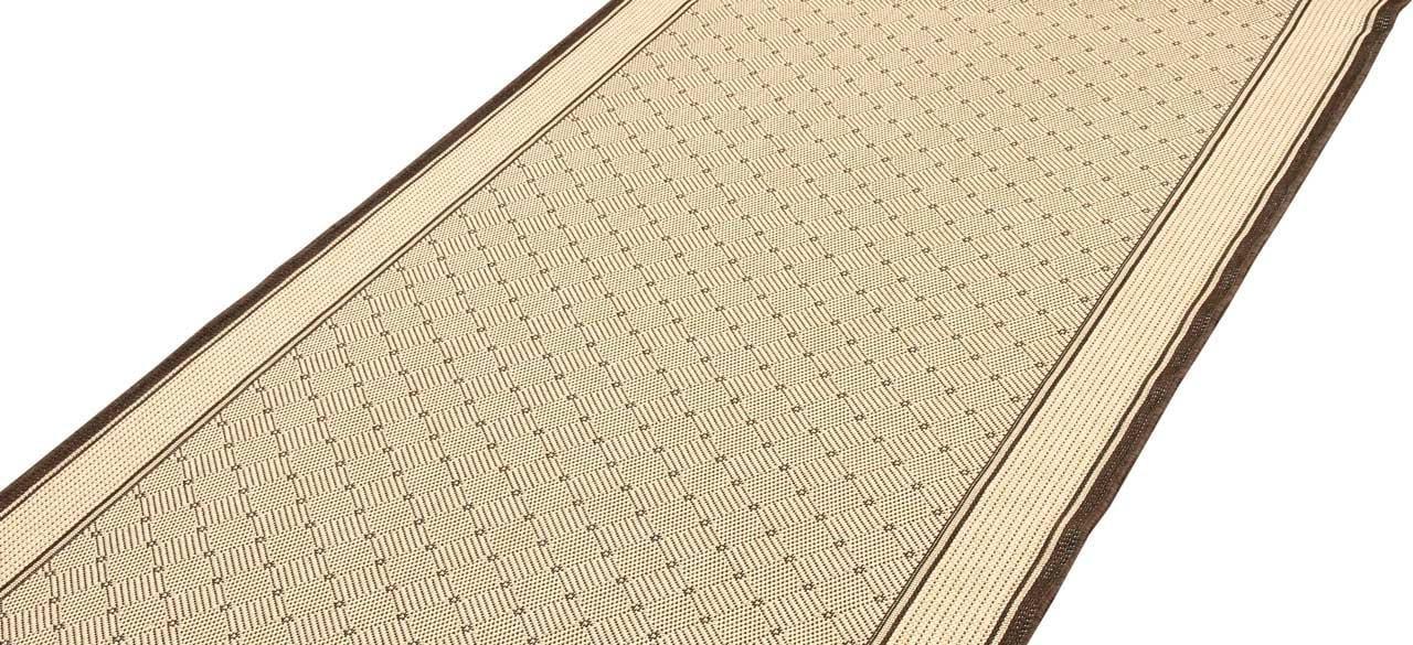 Килим безворсовий на гумовій основі DAKARIA Karat Flex Run 1944/19 2,00x2,50 м Бежевий/Коричневий (00-00010161) - фото 3 Килим безворсовий на гумовій основі DAKARIA Karat Flex Run 1944/19 2,00x2,50 м Бежевий/Коричневий (00-00010161) - фото 3
