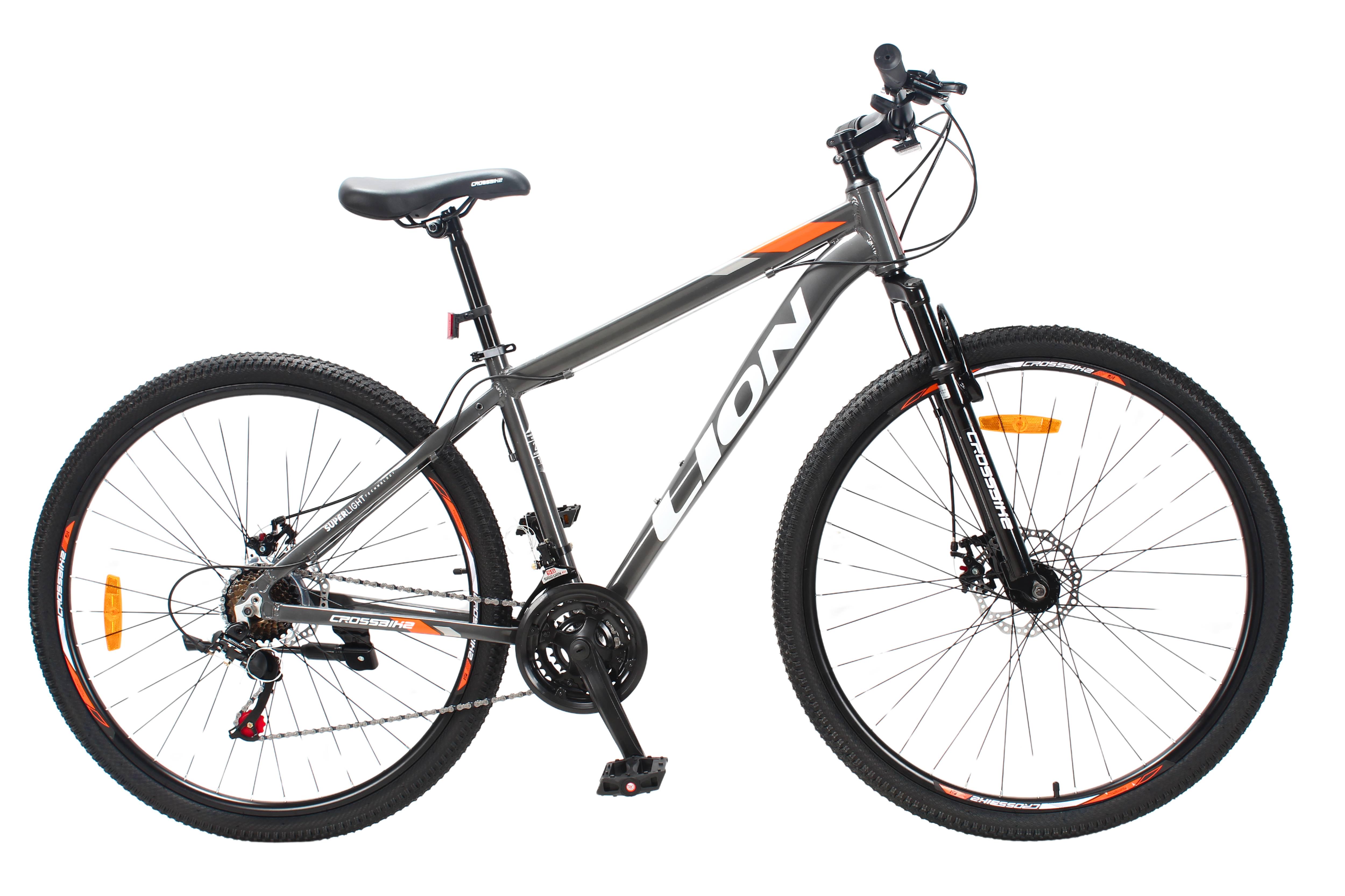 Велосипед CrossBike Lion 29" 17" Серо-оранжевый
