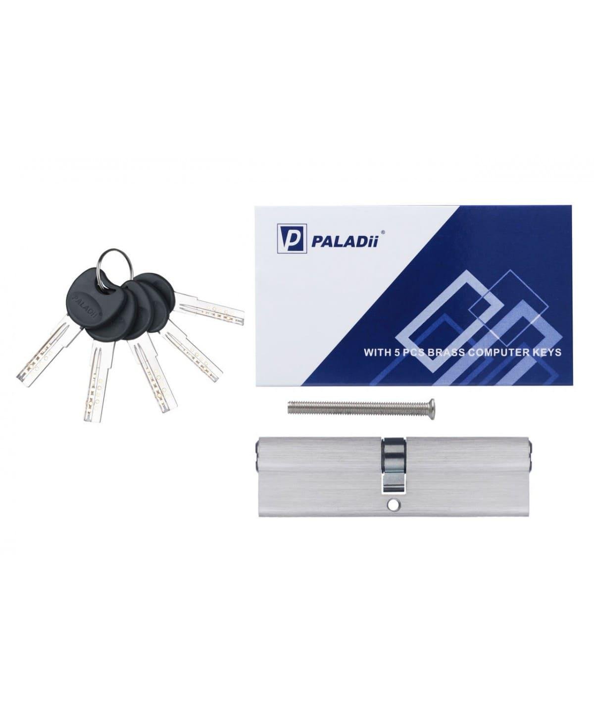 Цилиндр Paladii ST 120 мм 60x60 5 ключей SN Сатин (ПЦ103) - фото 2 Цилиндр Paladii ST 120 мм 60x60 5 ключей SN Сатин (ПЦ103) - фото 2