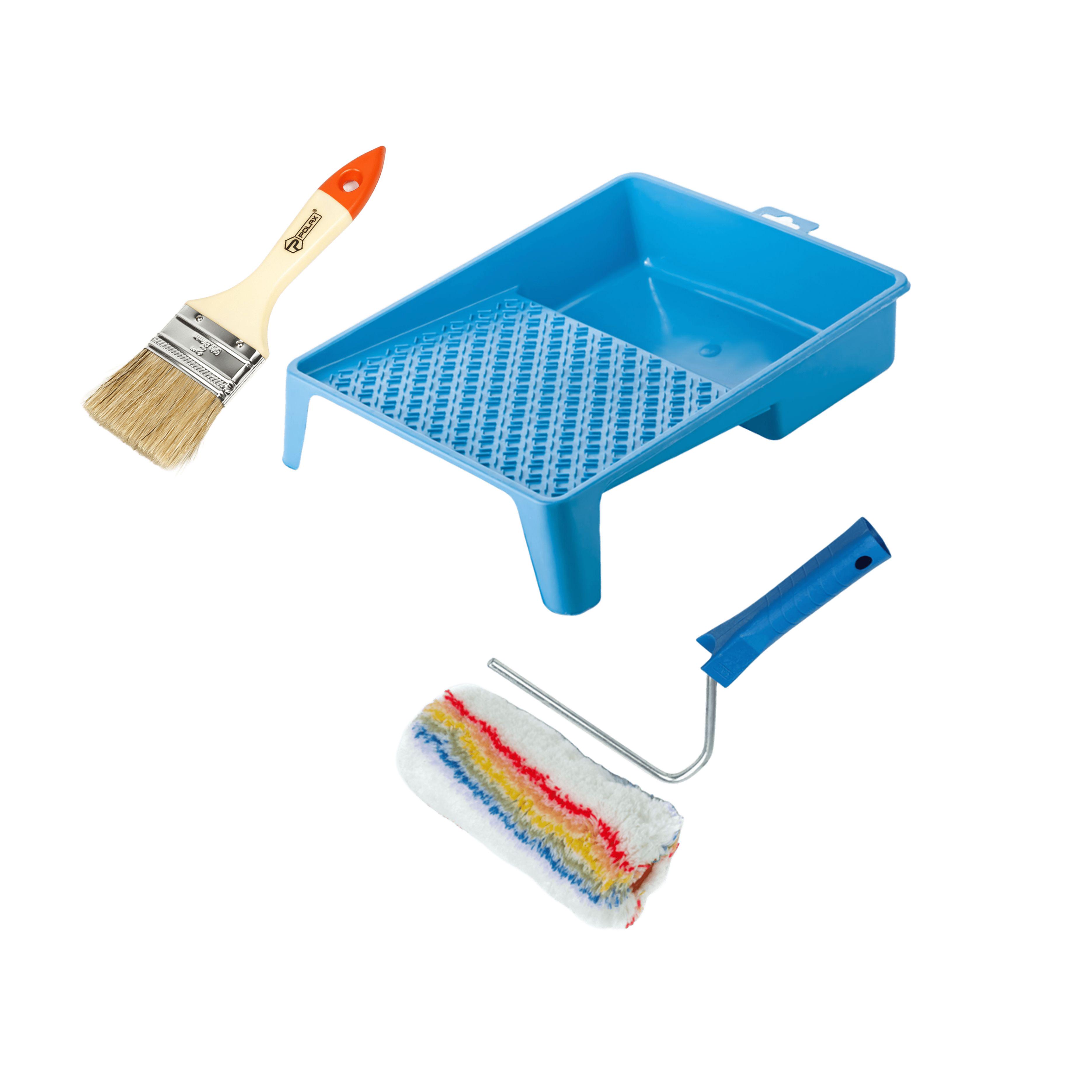 Валик Стандарт Элитаколор 180х51 мм с ручкой/ванночка и кисточка (770-232)