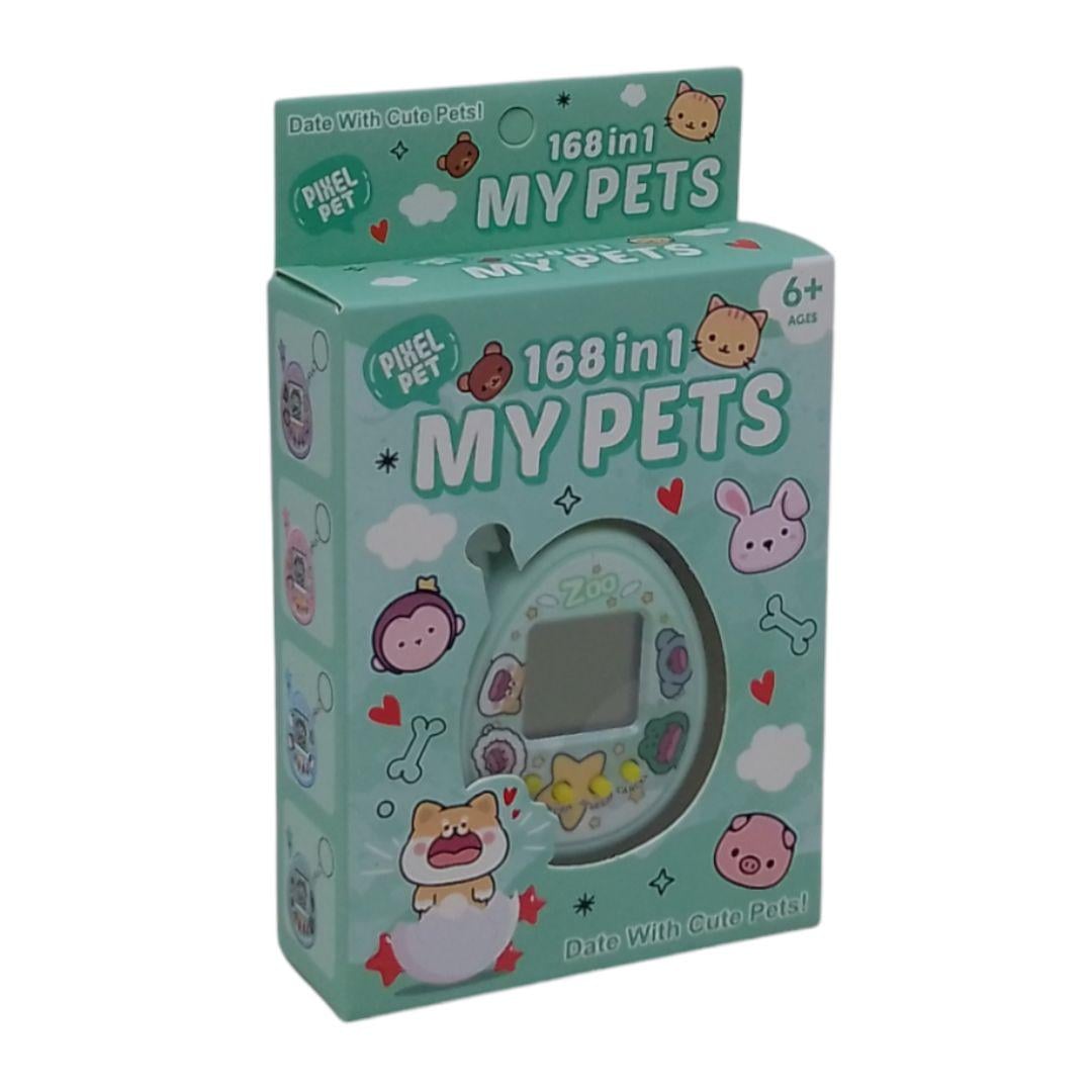 Электронная игра-брелок My Pets Тамагочи Мятный