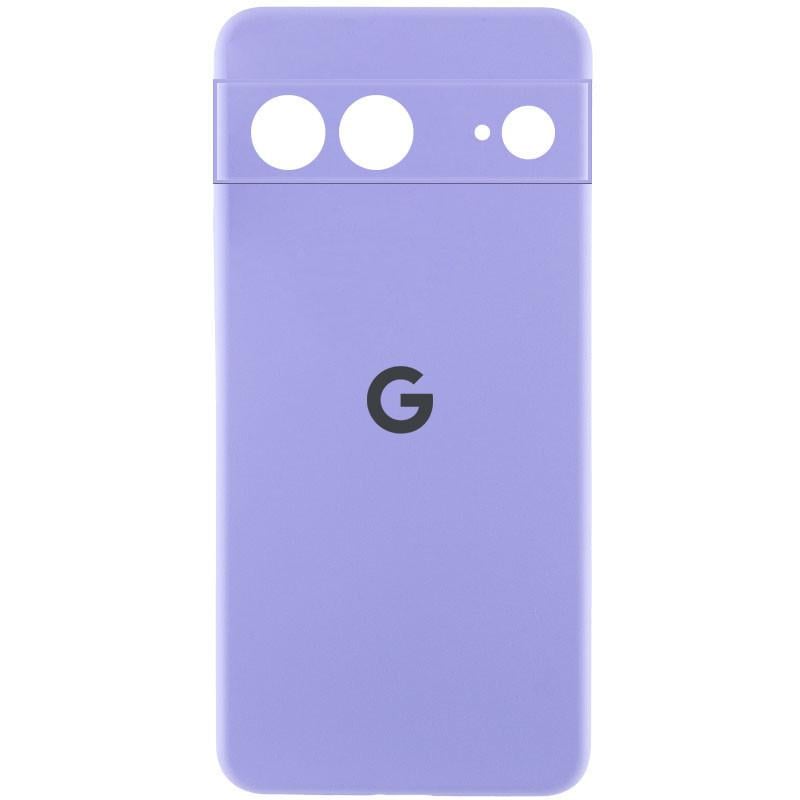 Противоударный Чехол Silicone Cover Lakshmi Full Camera (AAA) with Logo для Google Pixel 8 Сиреневый/Dasheen