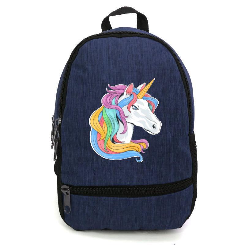 Школьный рюкзак детский Cappuccino Toys EDN-0011 с принтом Unicorn 12,5 л Синий (1369989238)