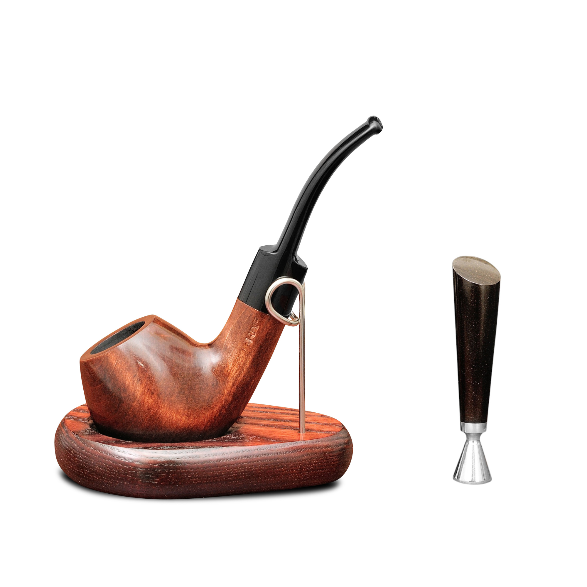 Люлька для паління KAFpipe Apple bent №202 підставкою/тампером Груша