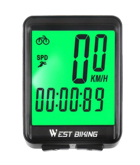 Велокомп'ютер бездротовий West biking 9450 Чорний (72079)