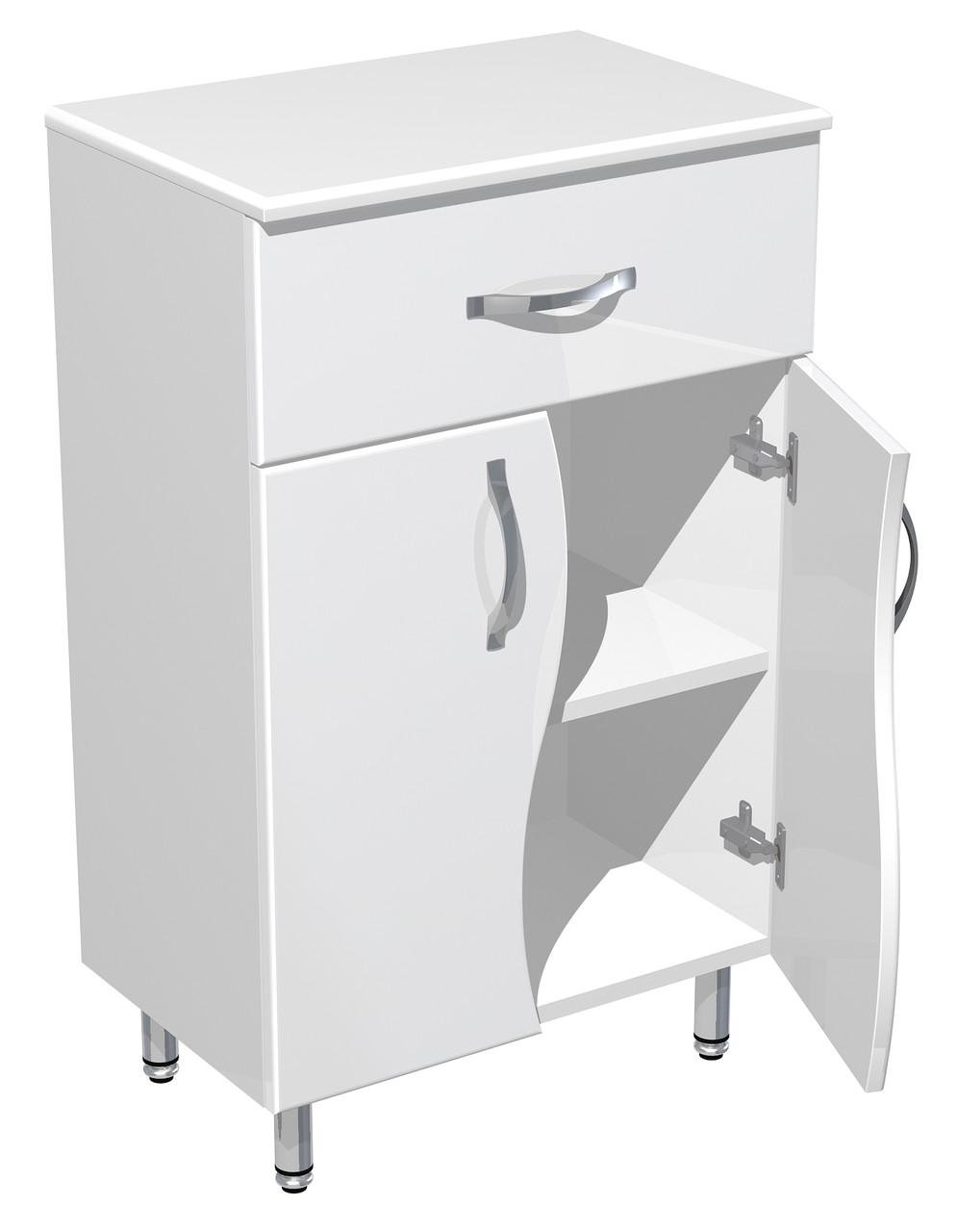 Пенал для ванної кімнати підлоговий 50 см Білий (avt-СМП-50) - фото 2 Пенал для ванної кімнати підлоговий 50 см Білий (avt-СМП-50) - фото 2