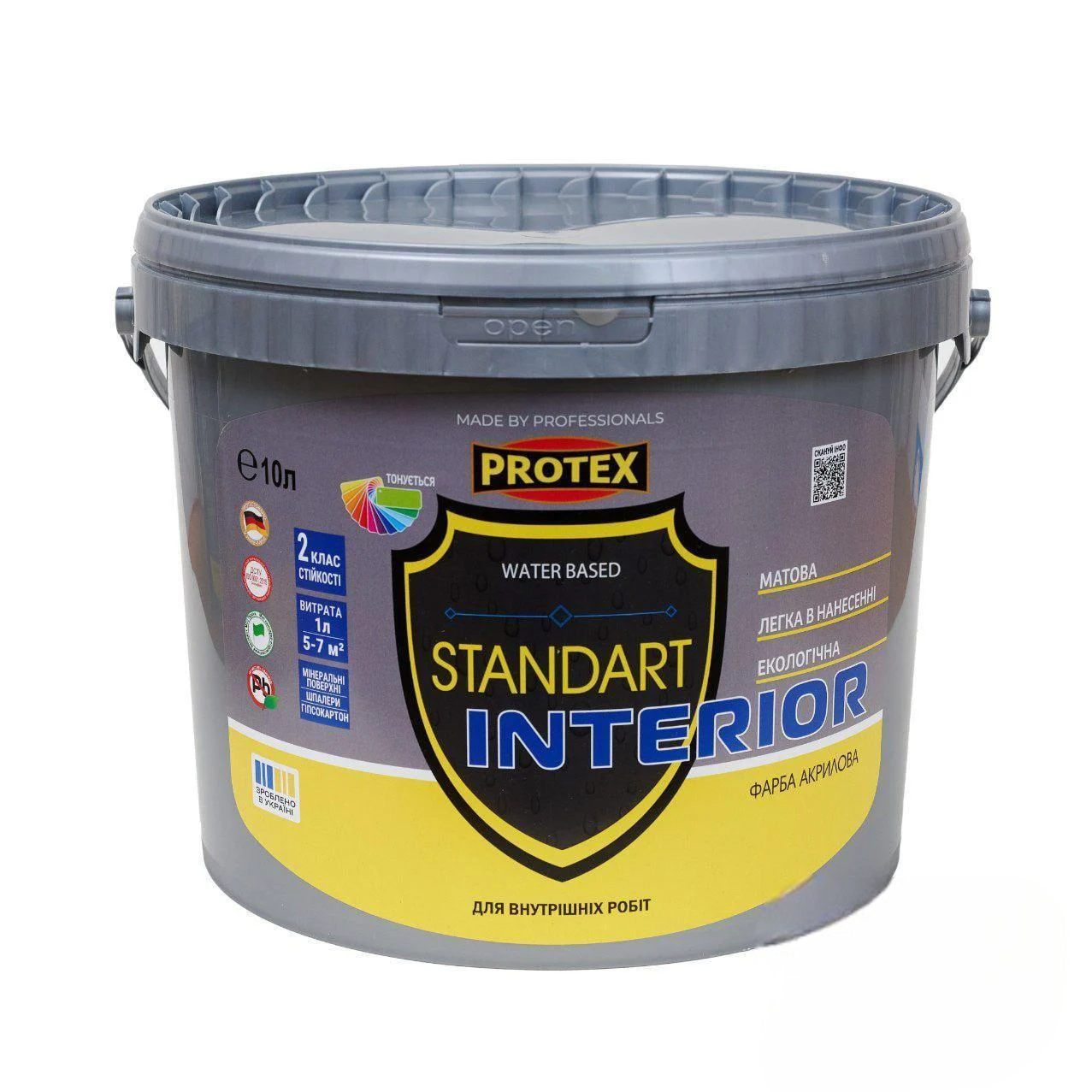 Краска акриловая Protex STANDART 10 л (3014750901)