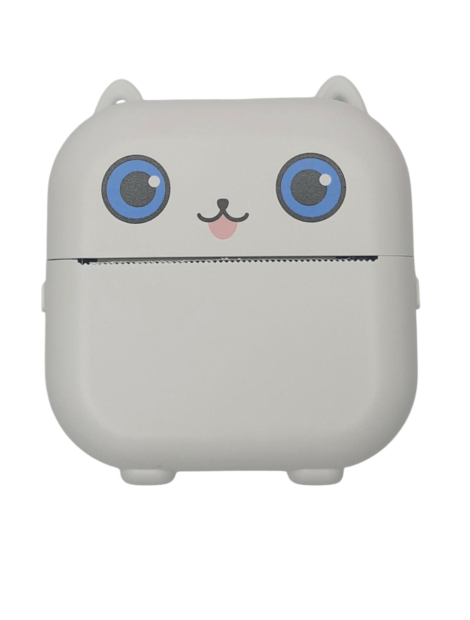 Термопринтер дитячий Mini Printer Котик Bluetooth X15 Білий