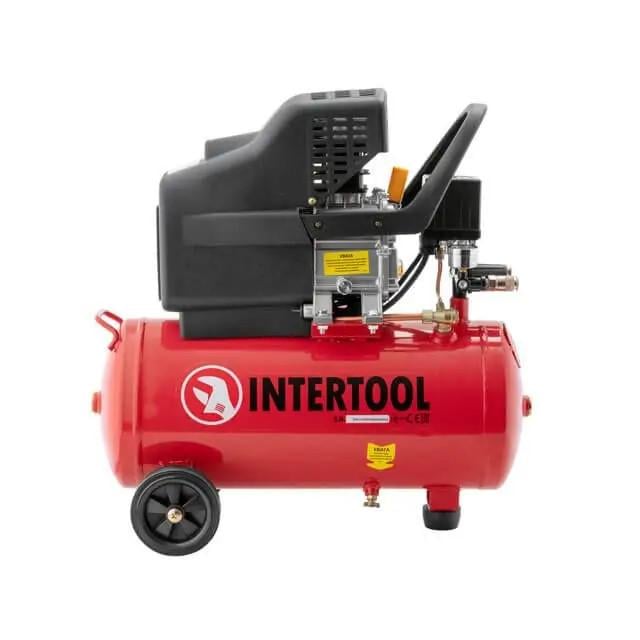 Компресор INTERTOOL PT-0009 24 л 1,5 кВт 220 В 8 атм 206 л/хв