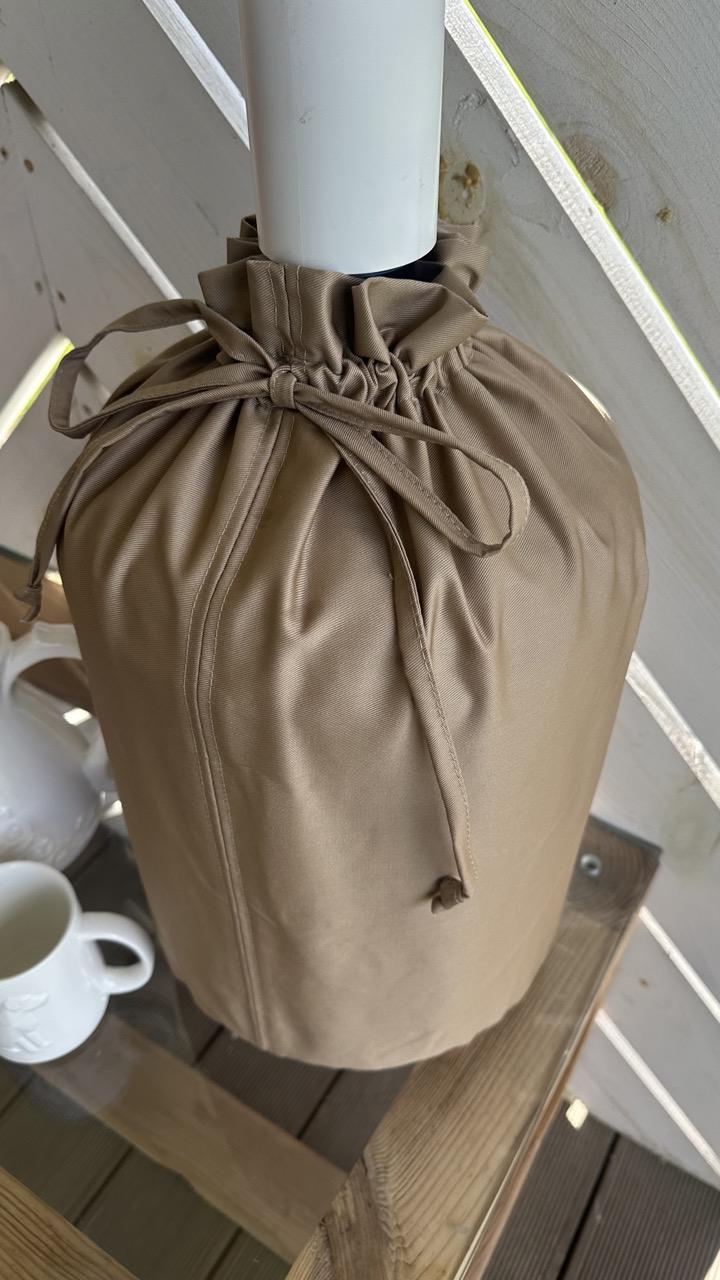 Чохол текстильний котоновий однотоний на пластиковий бутль 19 л Бежевий - фото 3 Чохол текстильний котоновий однотоний на пластиковий бутль 19 л Бежевий - фото 3