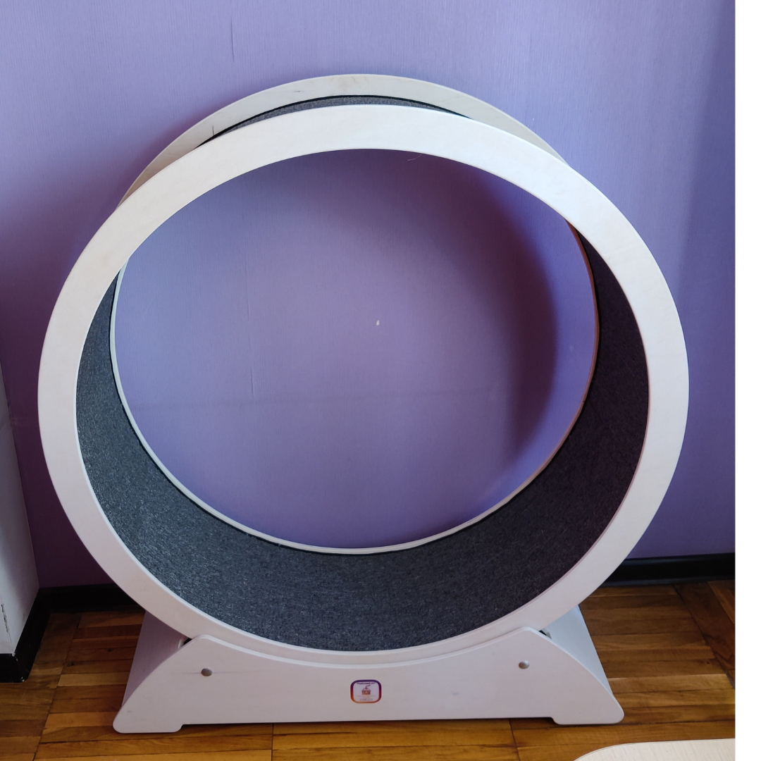 Колесо бігове для котів М Білий - фото 9 Колесо бігове для котів М Білий - фото 9