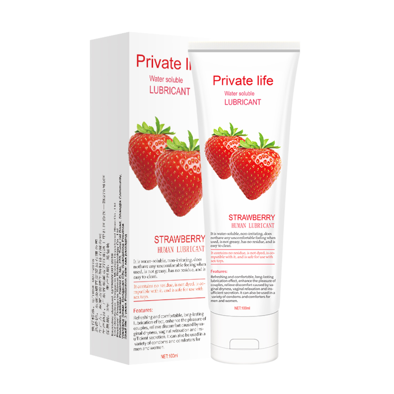 ᐉ Интимная смазка Private Life Клубника 100 мл (27167022