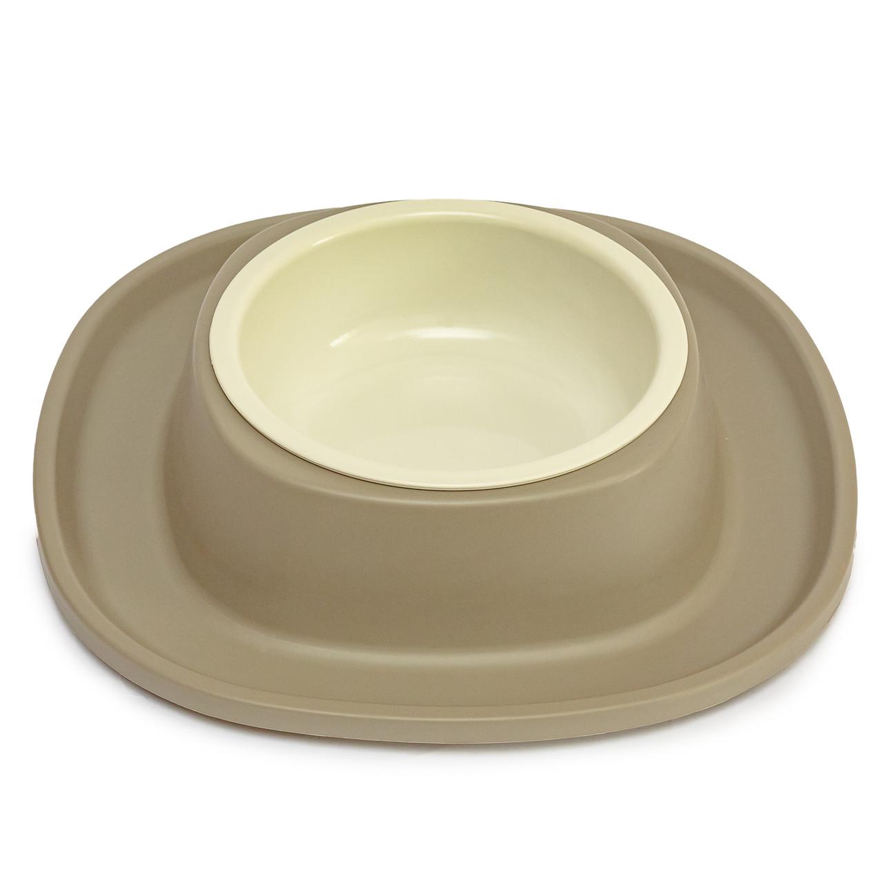 Пластиковая миска Georplast Soft Touch с мягким ковриком для домашних животных 28x28x5,5 см (20052)