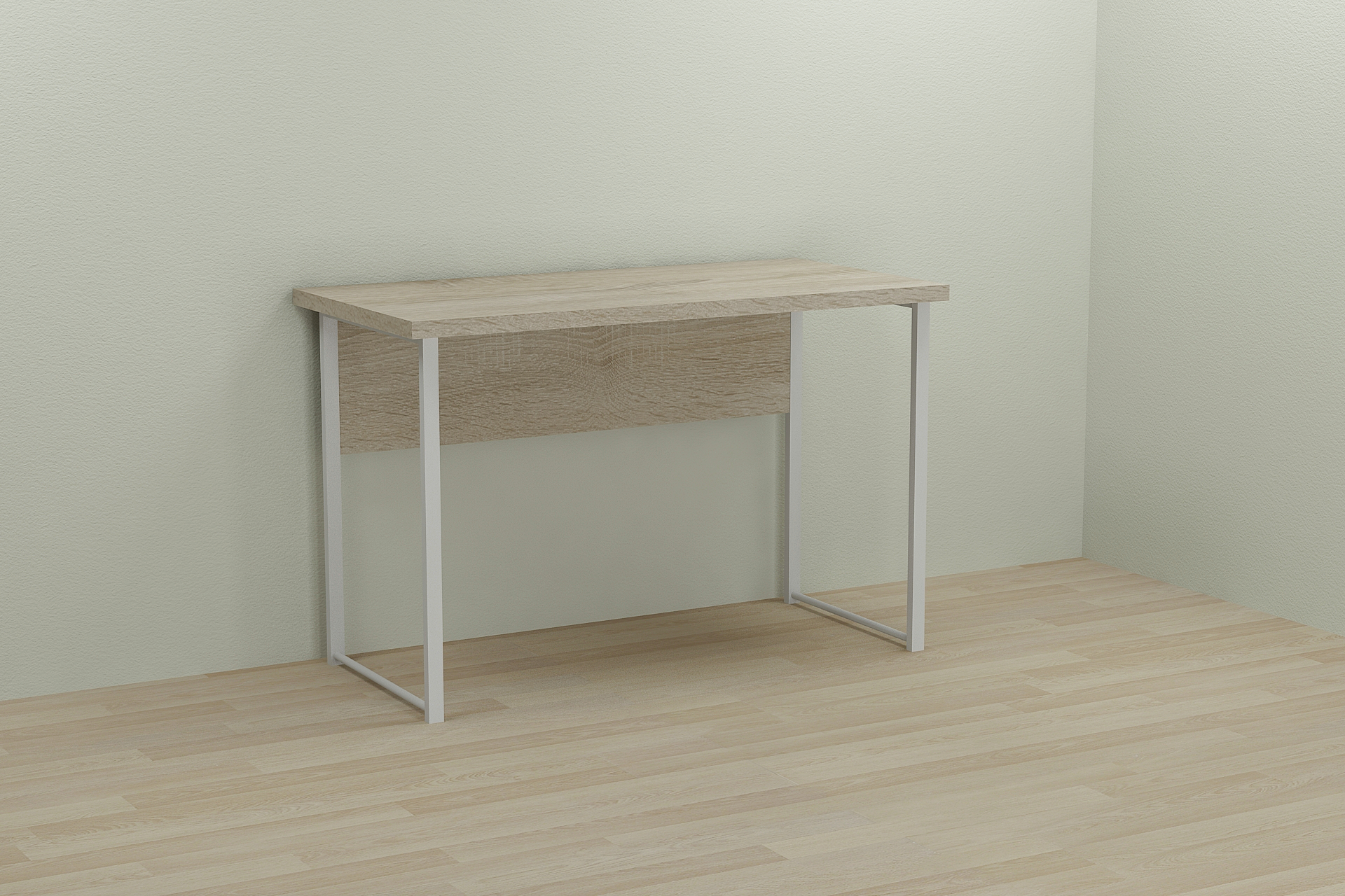 Компьютерный стол Ferrum-decor Сэм 75x160x140 см 32 мм Дуб Сонома/Белый