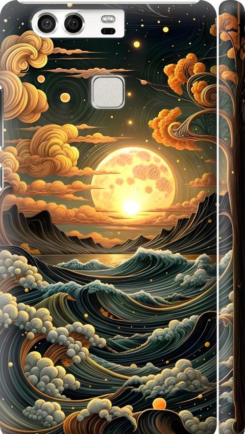 Чехол на Huawei P9 Арт волны (6332c-347-42517) Чехол на Huawei P9 Арт волны (6332c-347-42517)