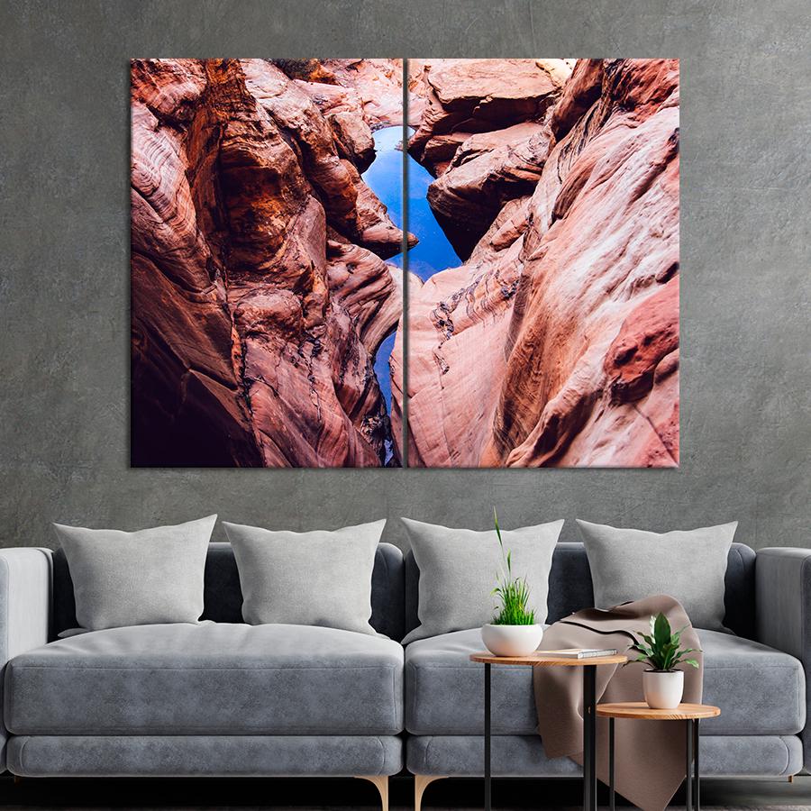 Картина природа Река на дне каньона 71x51 см (A1156-2)