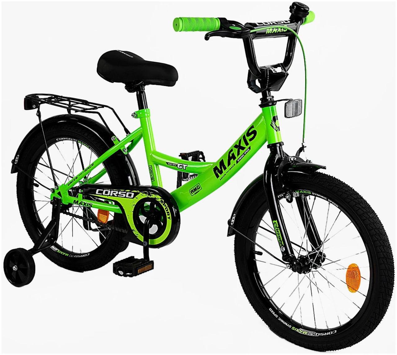 Велосипед Corso 16" Maxis 2024 Зелений (CL-16192) Велосипед Corso 16" Maxis 2024 Зелений (CL-16192)
