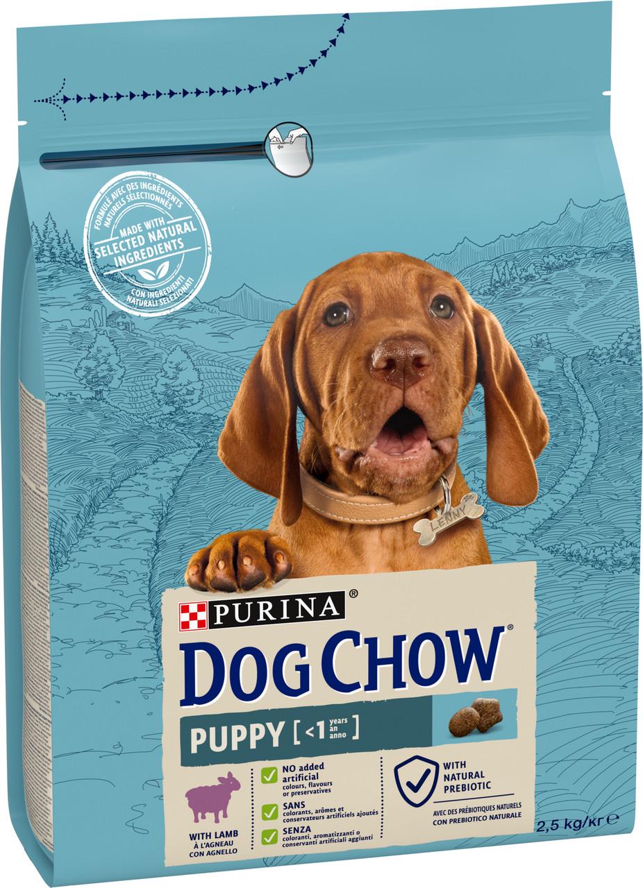 Сухий корм Dog Chow Puppy Lamb для цуценят з ягням 2,5 кг (7613034488657) - фото 2
