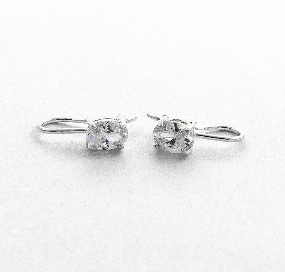 Серьги серебряные детские Maxi Silver 8782 на французском замке (88782)