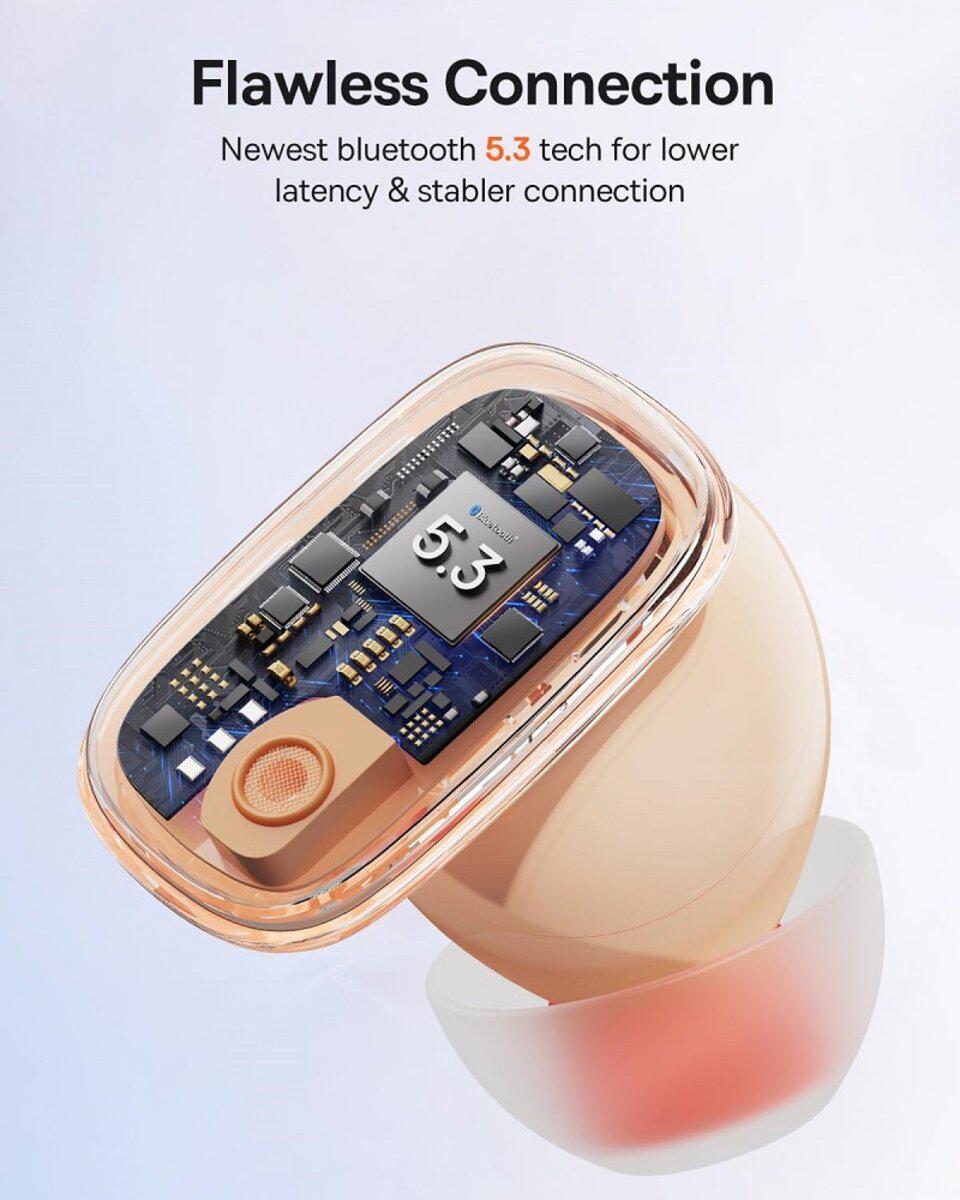 Беспроводные наушники Baseus AirNora 2 True Wireless Earphones Gradient оранжевые - фото 6 Беспроводные наушники Baseus AirNora 2 True Wireless Earphones Gradient оранжевые - фото 6