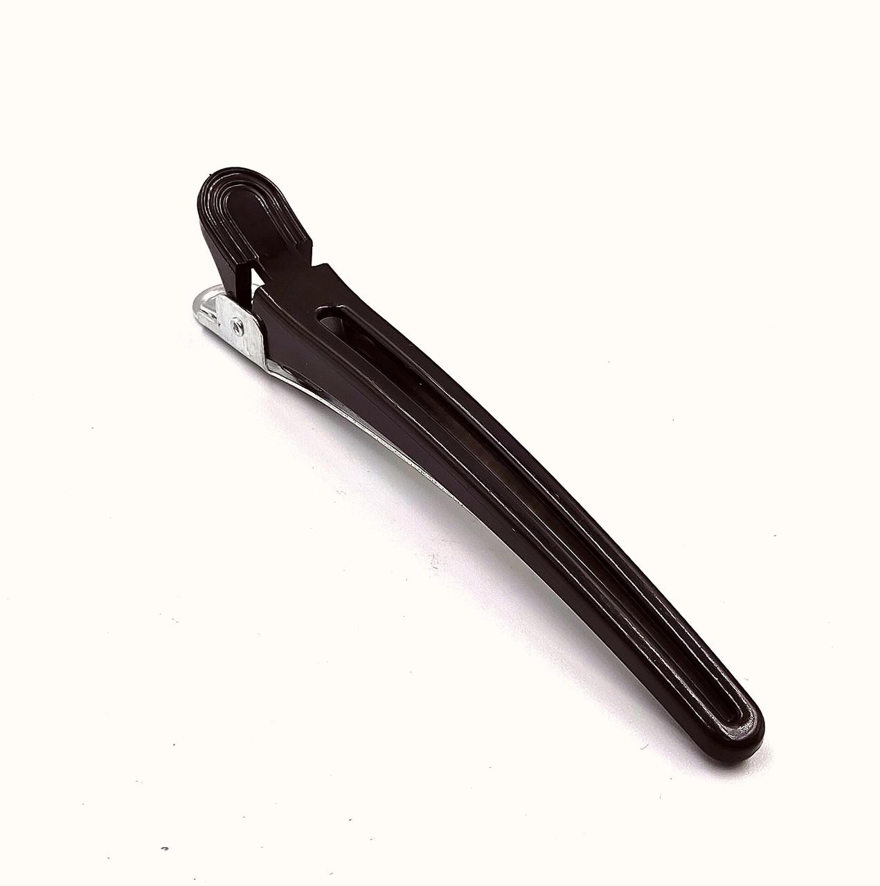 Зажим для волос ДенІС professional металл/пластик 80 мм Черный (2372884536) - фото 3 Зажим для волос ДенІС professional металл/пластик 80 мм Черный (2372884536) - фото 3