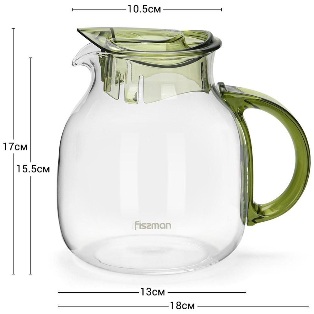 Кувшин Fissman 1,5 л Зеленый (6450) - фото 4 Кувшин Fissman 1,5 л Зеленый (6450) - фото 4