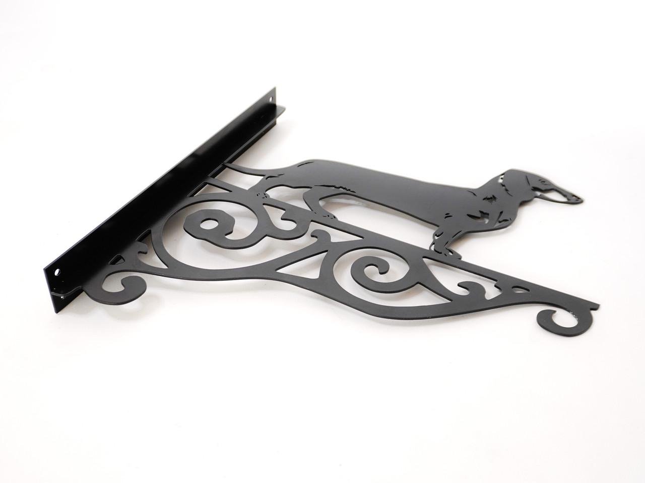 Кронштейн Такса для кашпо с цветами метал Черный (М017) - фото 2