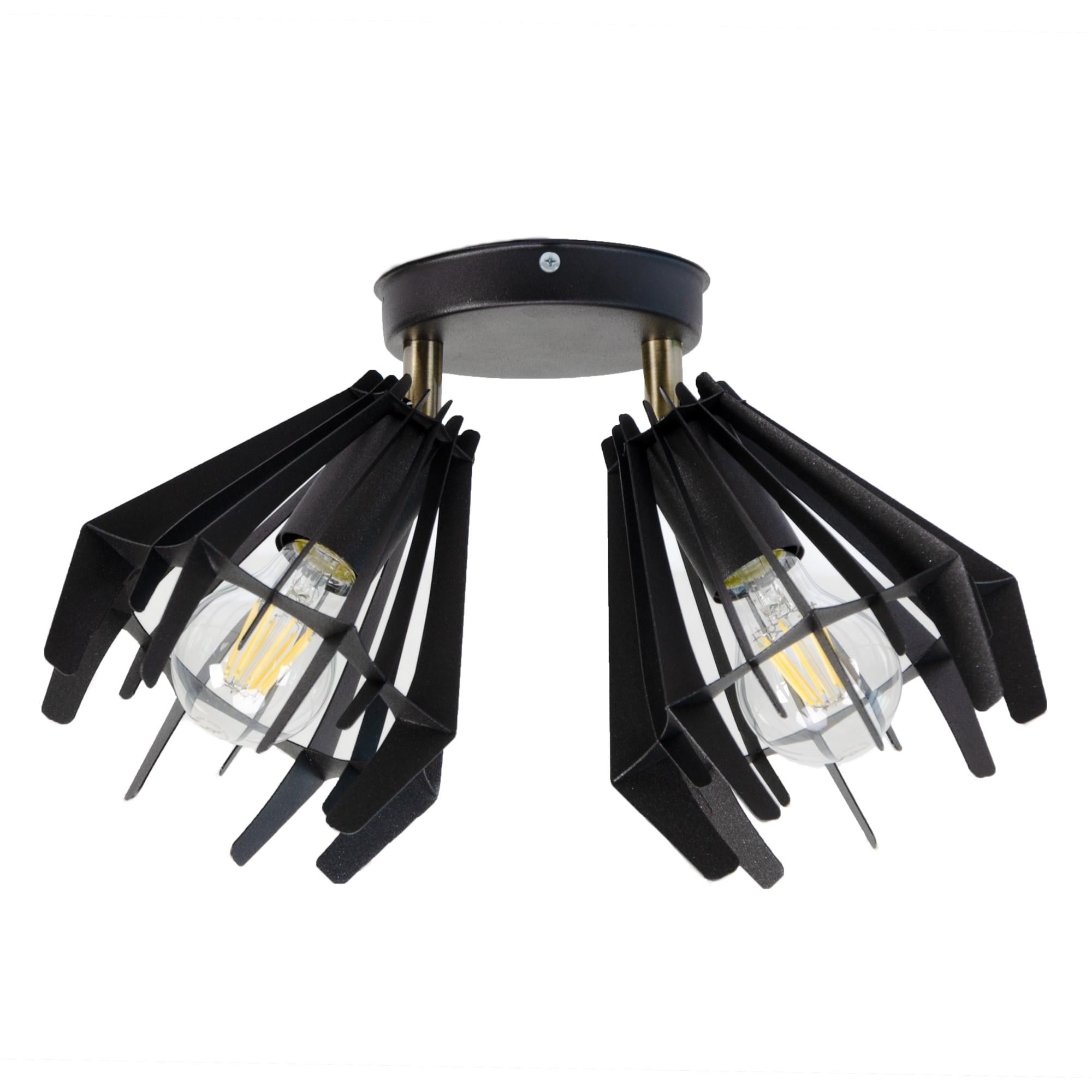 Светильник потолочный Atmolight Stels L165-2 Черный Светильник потолочный Atmolight Stels L165-2 Черный