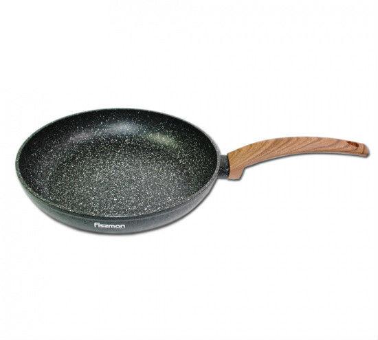 Сковорідка Fissman Vesuvio Stone 24х4,9 см алюмінієва з кам'яним антипригарним покриттям (AL-4241.24)