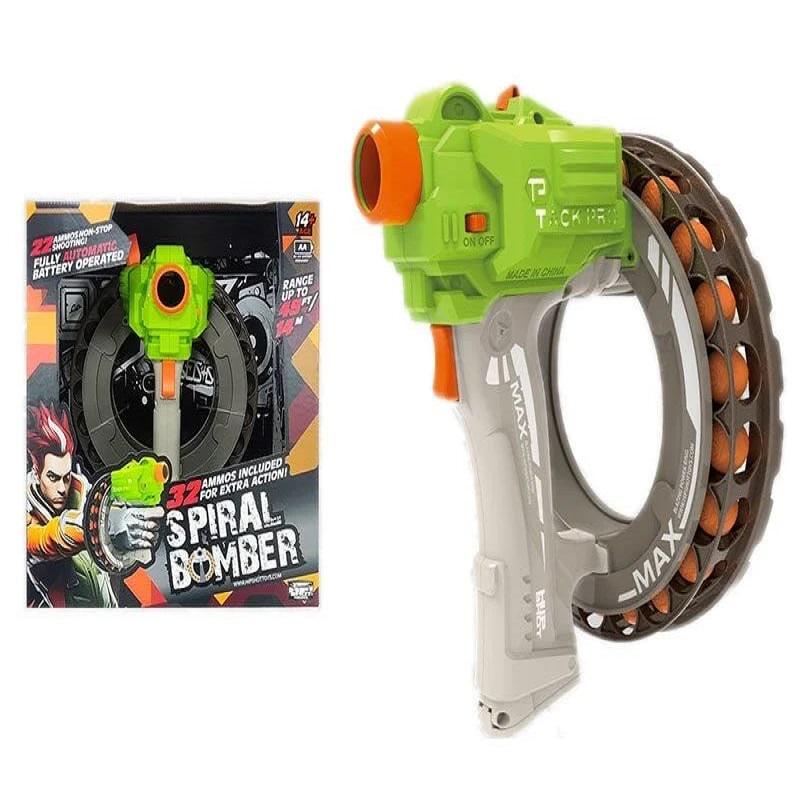 Бластер с барабаном и резиновыми шариками 32 шт. (152269)