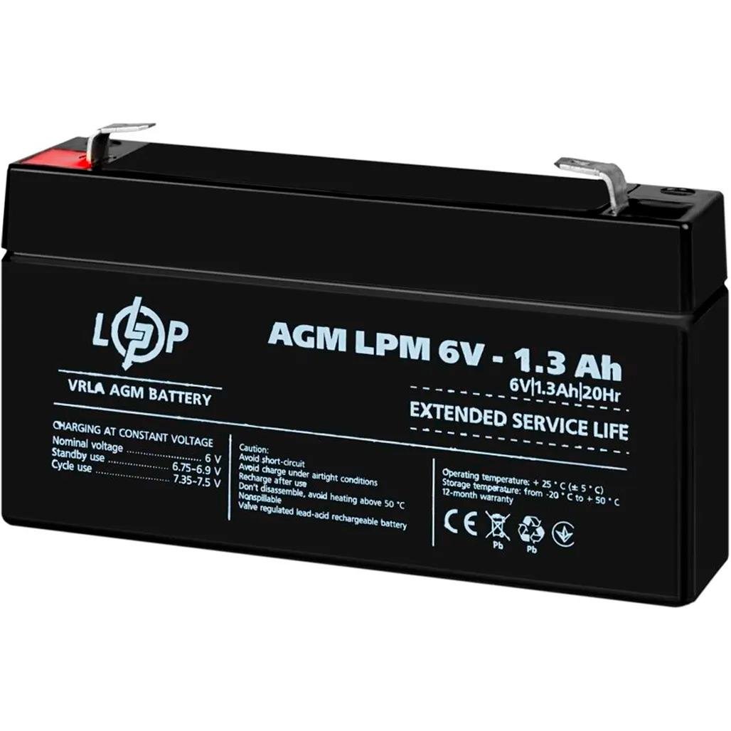 Аккумулятор для ИБП LogicPower AGM LPM 6V/1,3 Ah (4157)