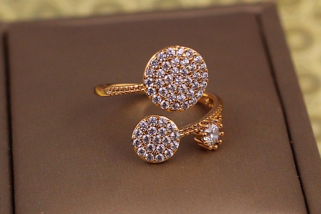 Кольцо Xuping Jewelry Шансонье р. 16+ Золотистый