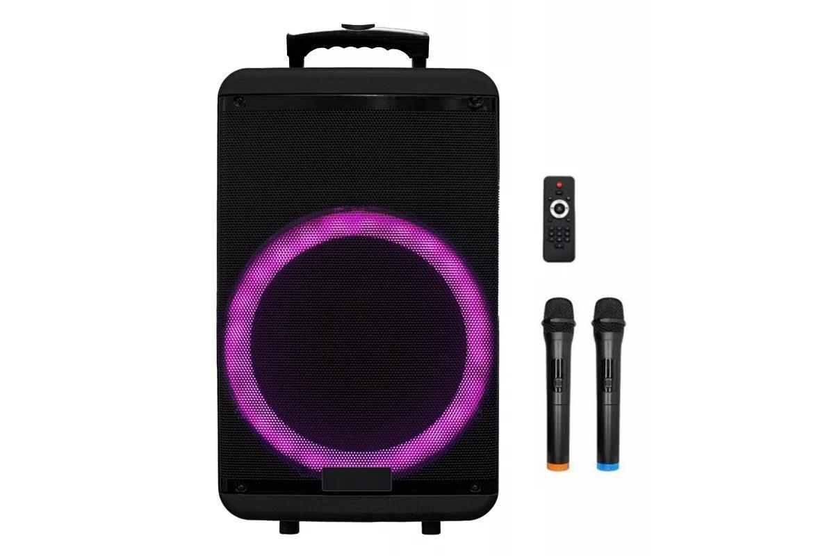 Портативная колонка ZXX 7878/8161 600 Вт 15" 7USB/SD/FM/BT/TWS/2MIC Черный