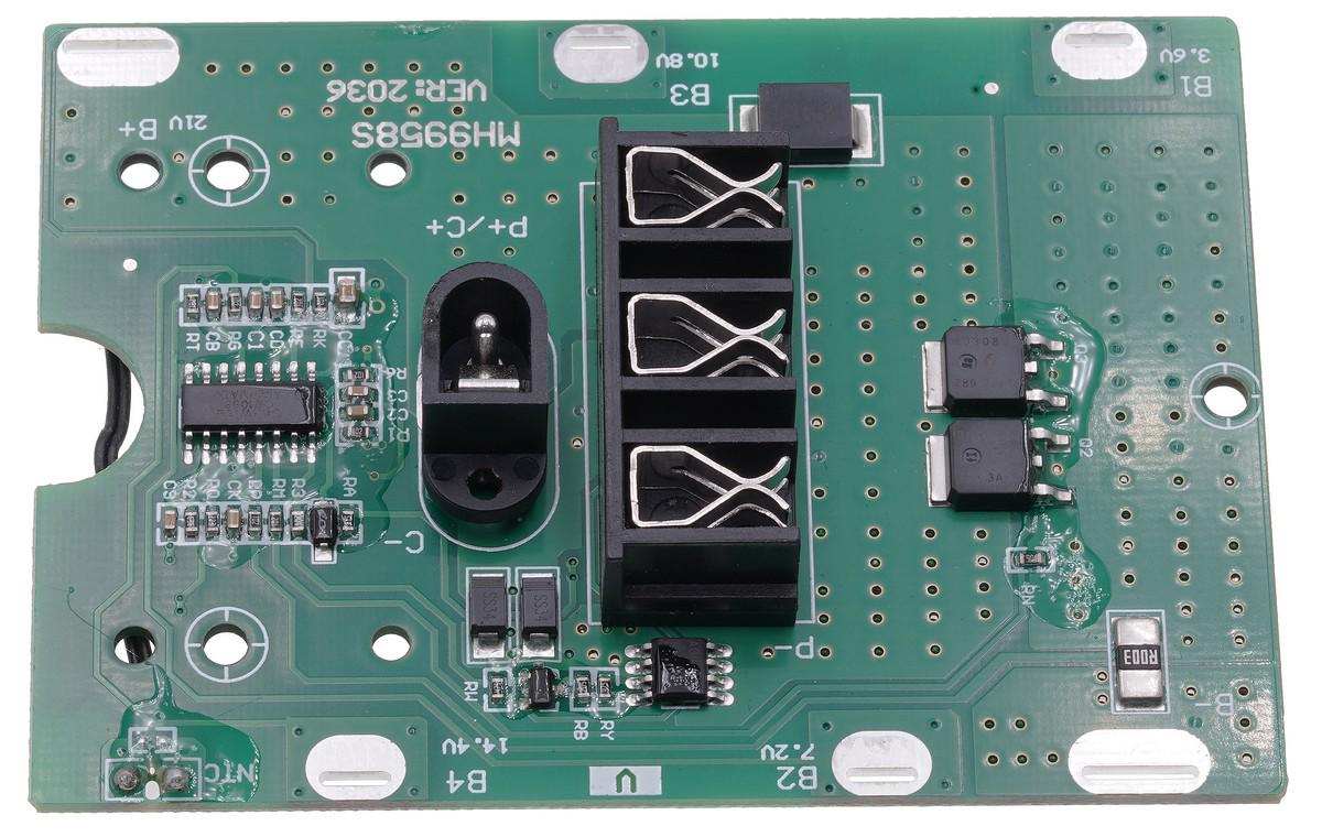 Плата защиты аккумулятора трехконтактная BMS 5S NTC 18650 Li-Ion 21V/20A (ins653)