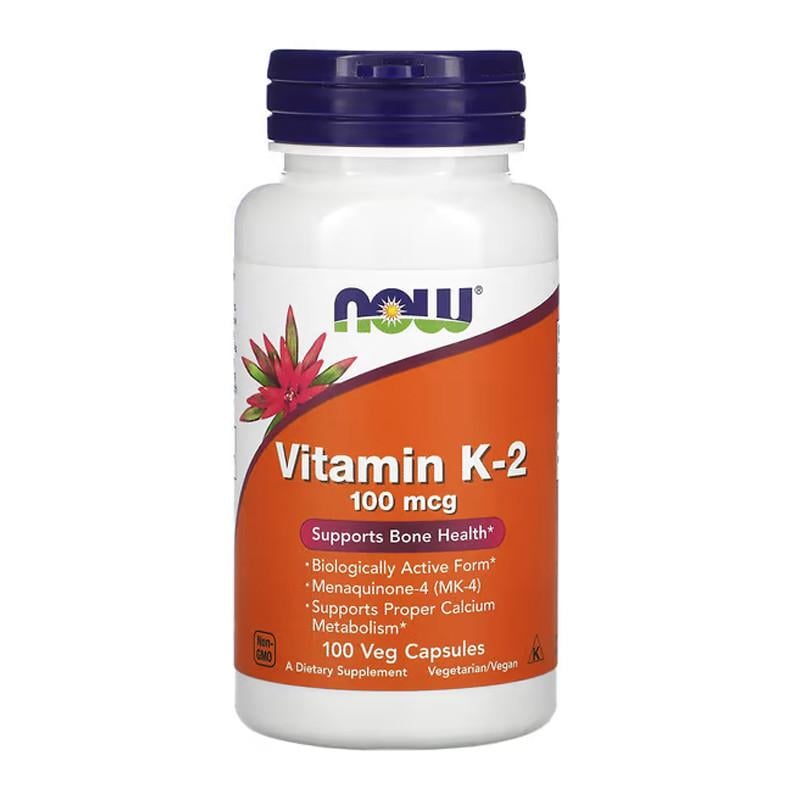 Вітамін NOW Vitamin K-2 100 мкг 100 капс. (07797-01)