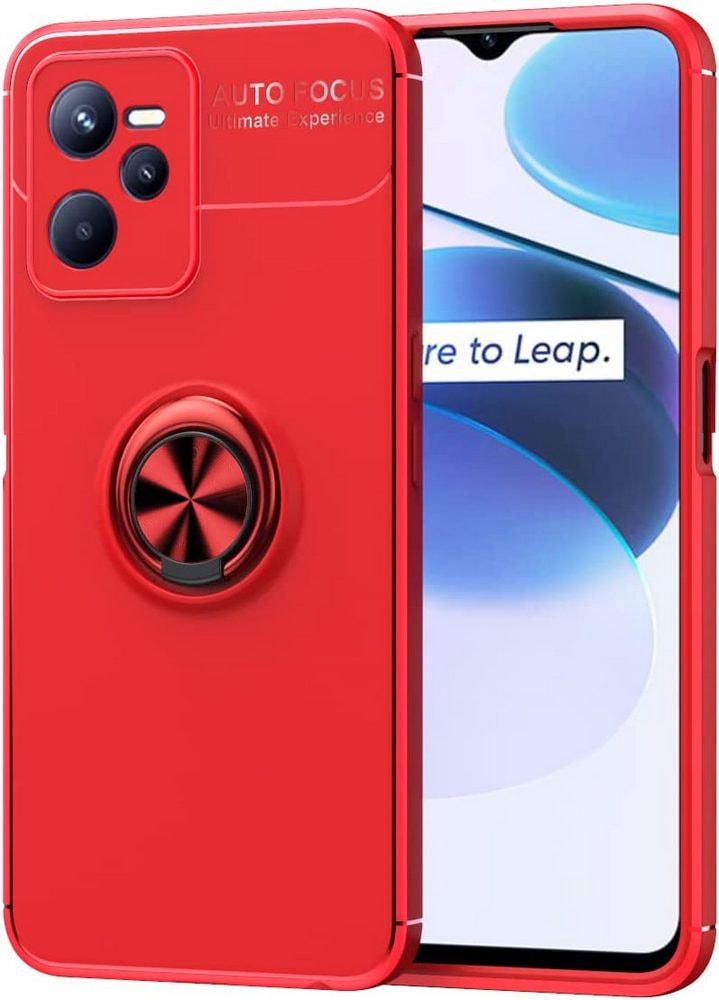 Чехол с кольцом Realme Narzo 50A Prime Autofocus Red (30761-2D)