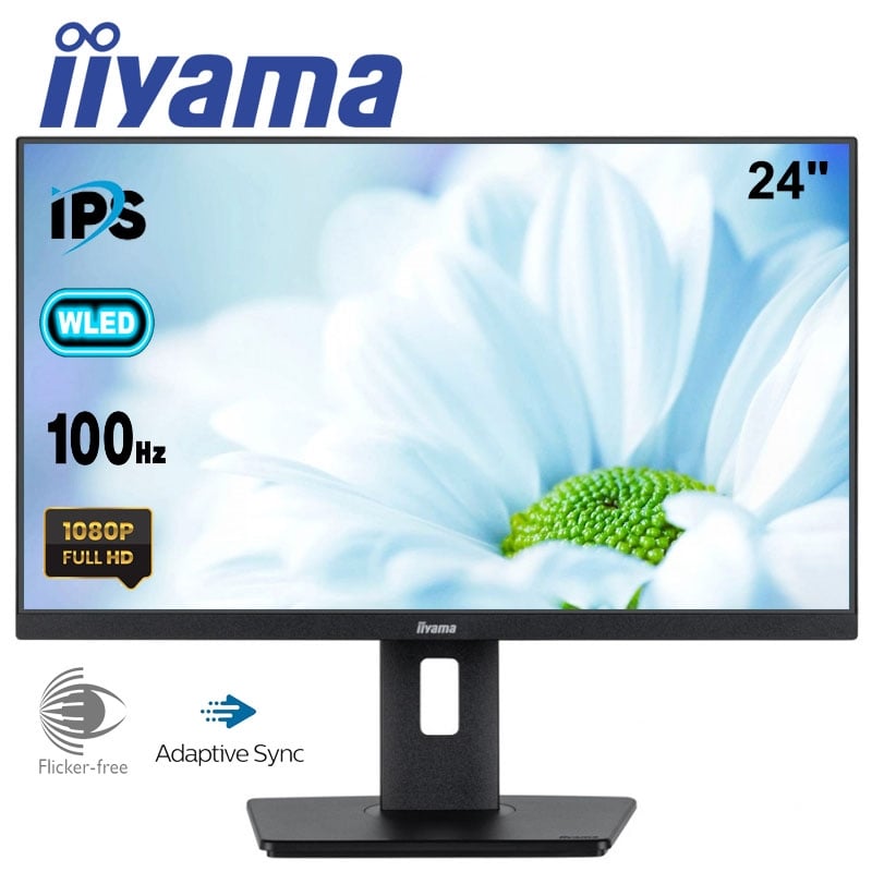 Монитор безрамочный iiyama XUB2492HSU-B6 IPS 1920x1080 Full HD 24" 4W (26832319) - фото 4 Монитор безрамочный iiyama XUB2492HSU-B6 IPS 1920x1080 Full HD 24" 4W (26832319) - фото 4
