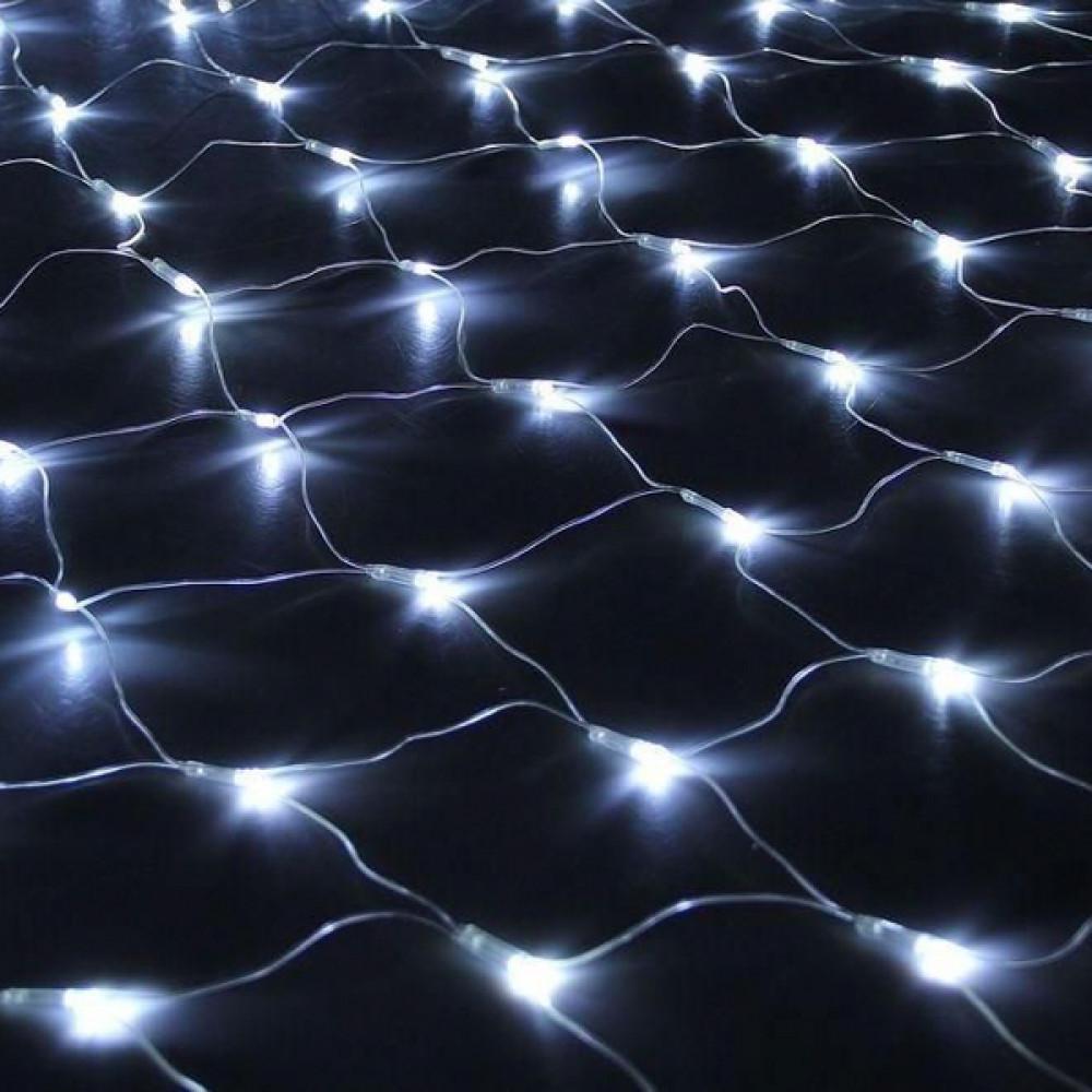 Гирлянда штора сетка 120 LED 220В 1,5х1,5 м Холодный белый (3009) - фото 2 Гирлянда штора сетка 120 LED 220В 1,5х1,5 м Холодный белый (3009) - фото 2