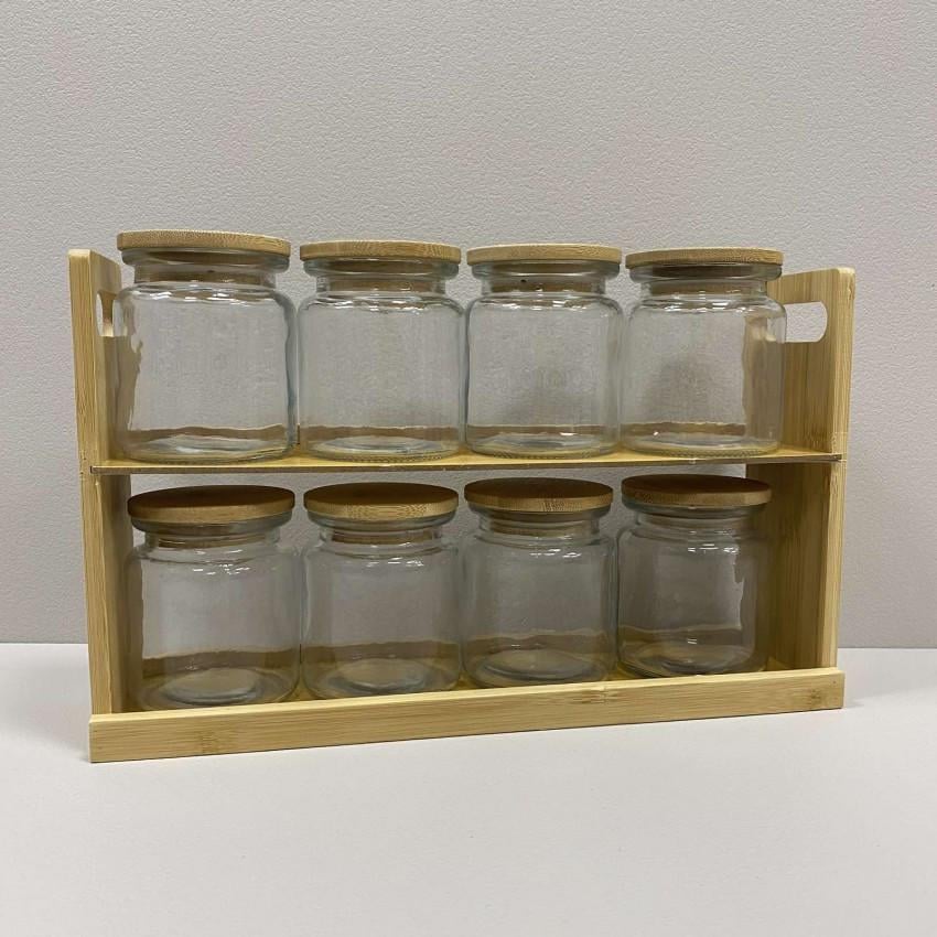 Набор емкостей специй Vittora VT-8904-8 на деревянной подставке 8 шт. по 250 мл (2336844046) Набор емкостей специй Vittora VT-8904-8 на деревянной подставке 8 шт. по 250 мл (2336844046)