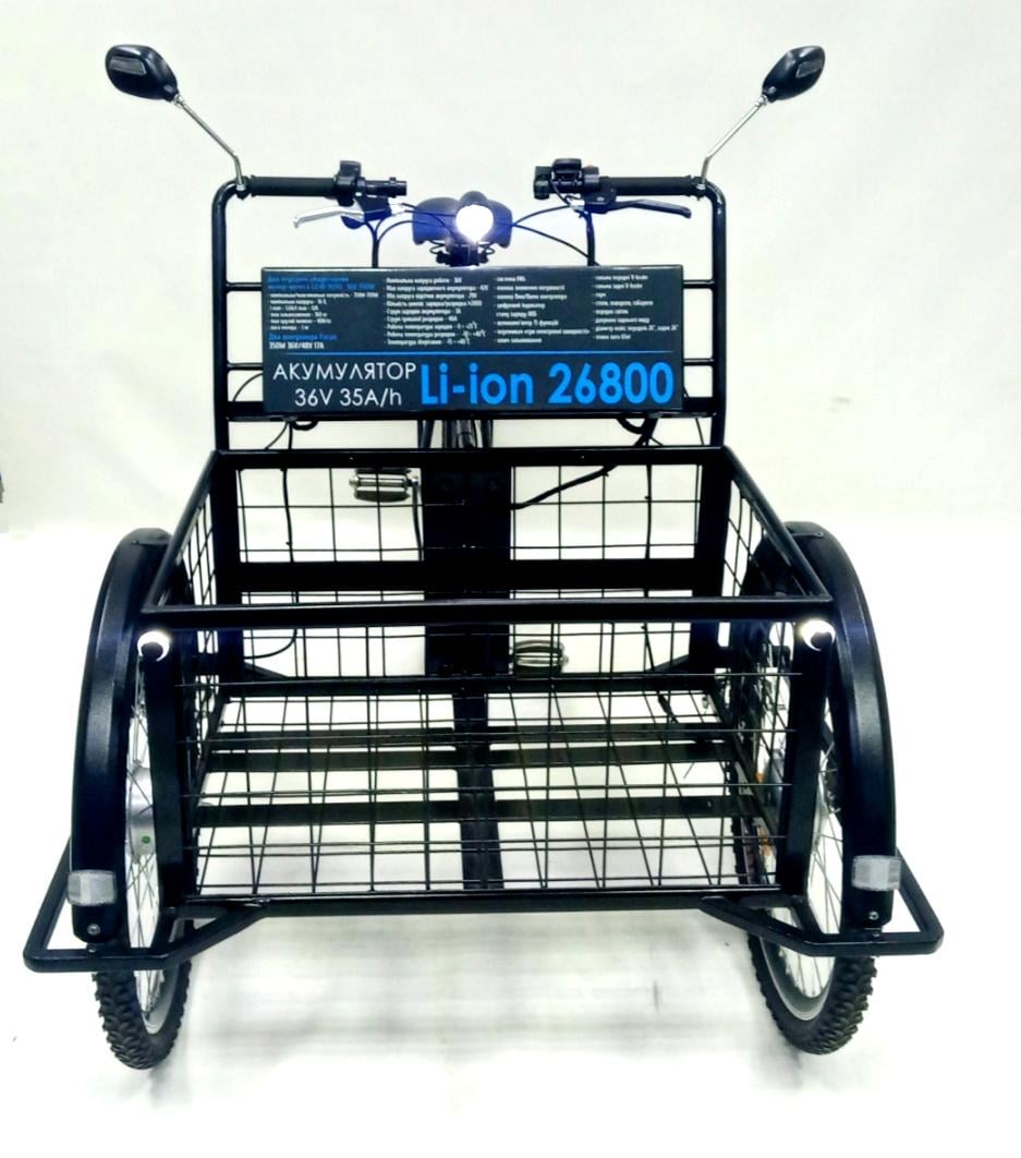 Електровелосипед триколісний Tiras FRONT DD PRO700 36V/35Ah (11116506) - фото 4