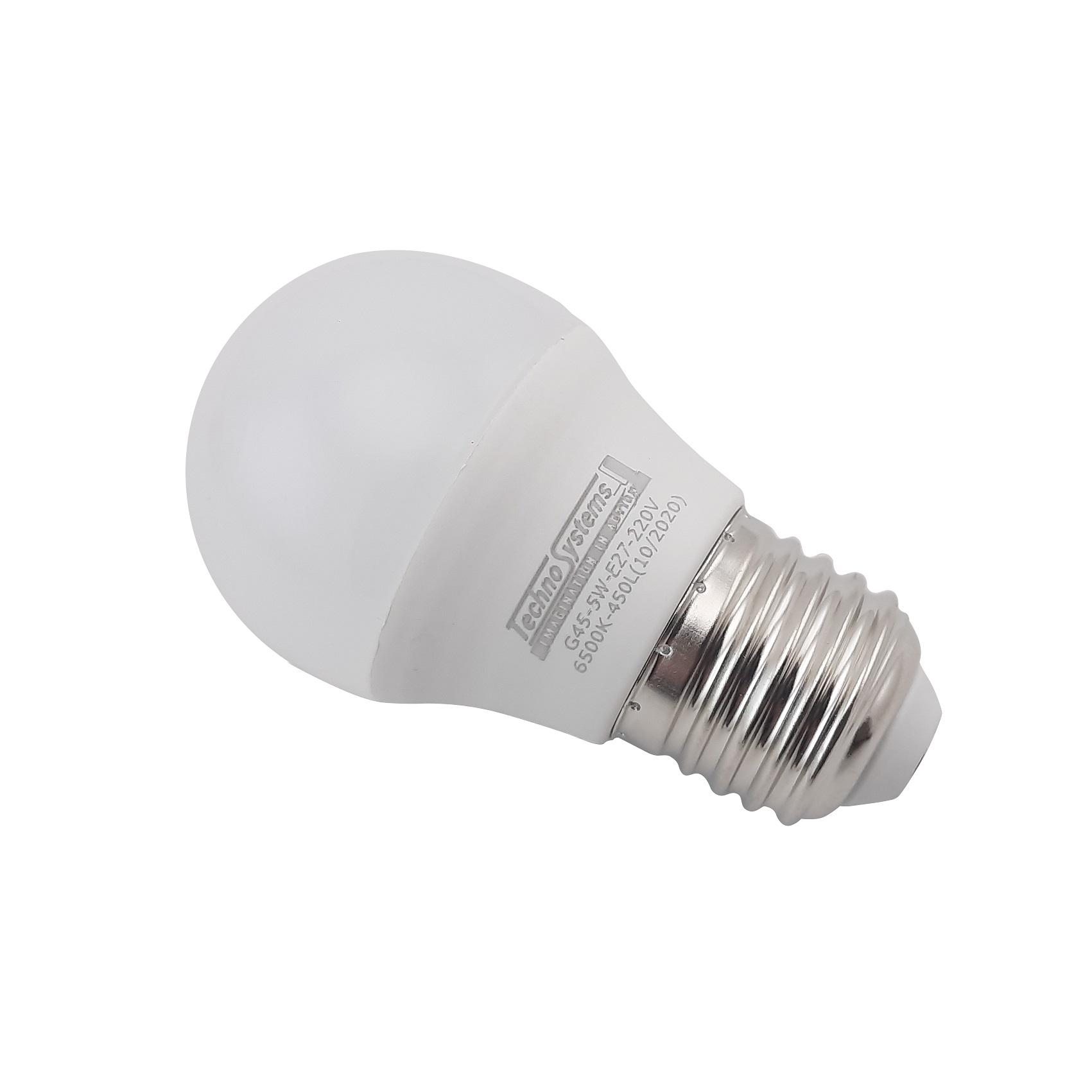 Лампа світлодіодна TechnoSystems LED Bulb G45 5Вт E27 6500К 450Лм ICCD (куля) TNSy5000245 - фото 3