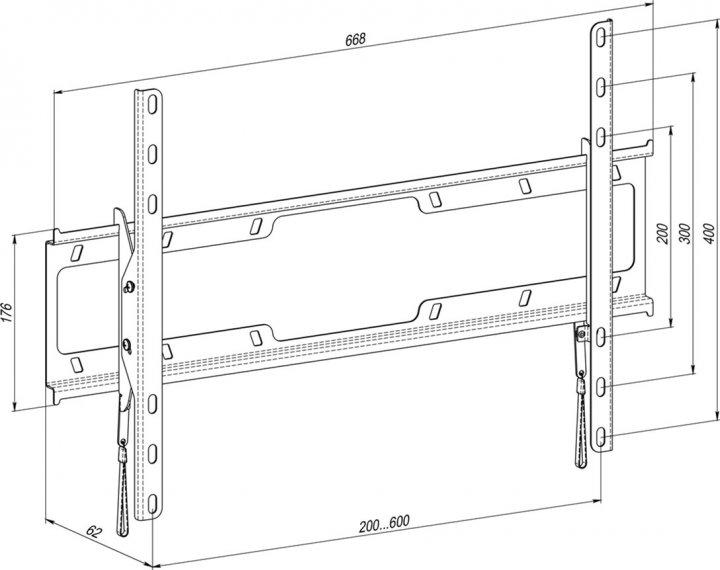 Кронштейн Simpler 68EN 40-82" 600х400 - фото 3