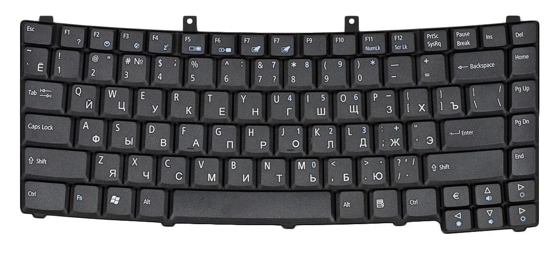 Клавиатура для ноутбука Acer TravelMate 2200 Black