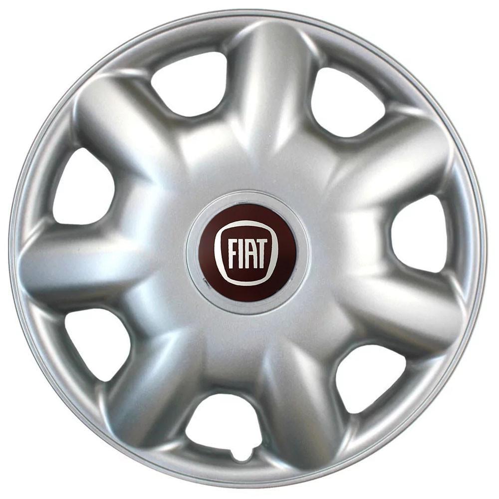 Колпаки SJS 218 с логотипом Fiat 4 шт. R14 Серебряный (2654557159)