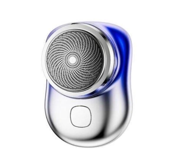 Электробритва аккумуляторная Mini Shaver 8858 USB Blue - фото 1