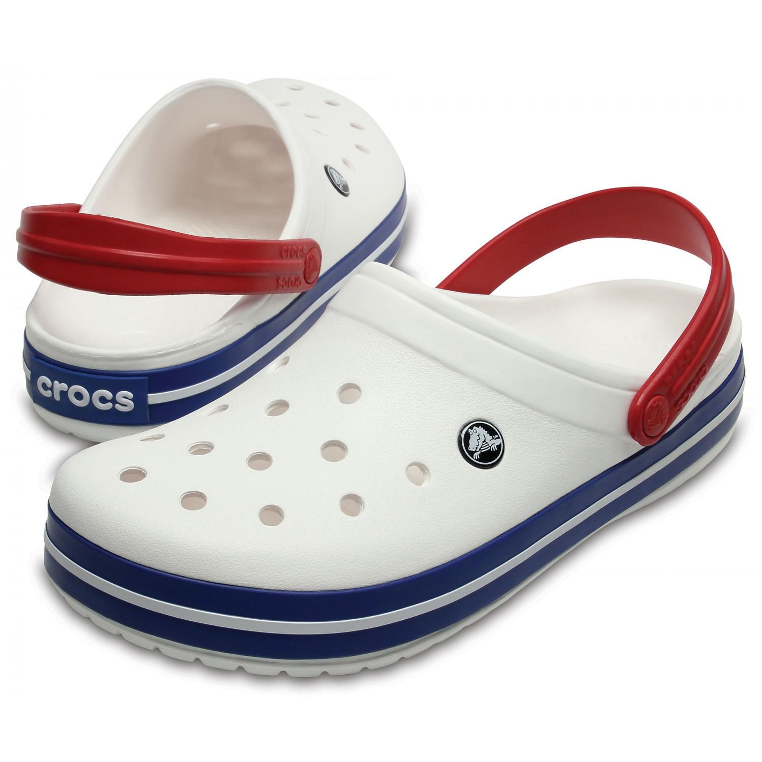 Сабо Crocs Crocband Clog M9W11 р. 42 27,5 см White/Blue (11016-W) - фото 2