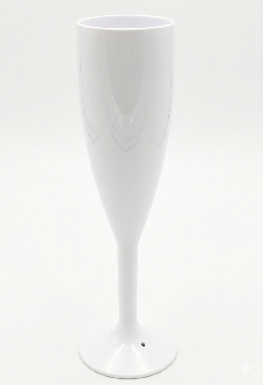 Бокал для шампанского из поликарбоната Gastro Plast PC Прозрачный/Белый (GC--0030W)