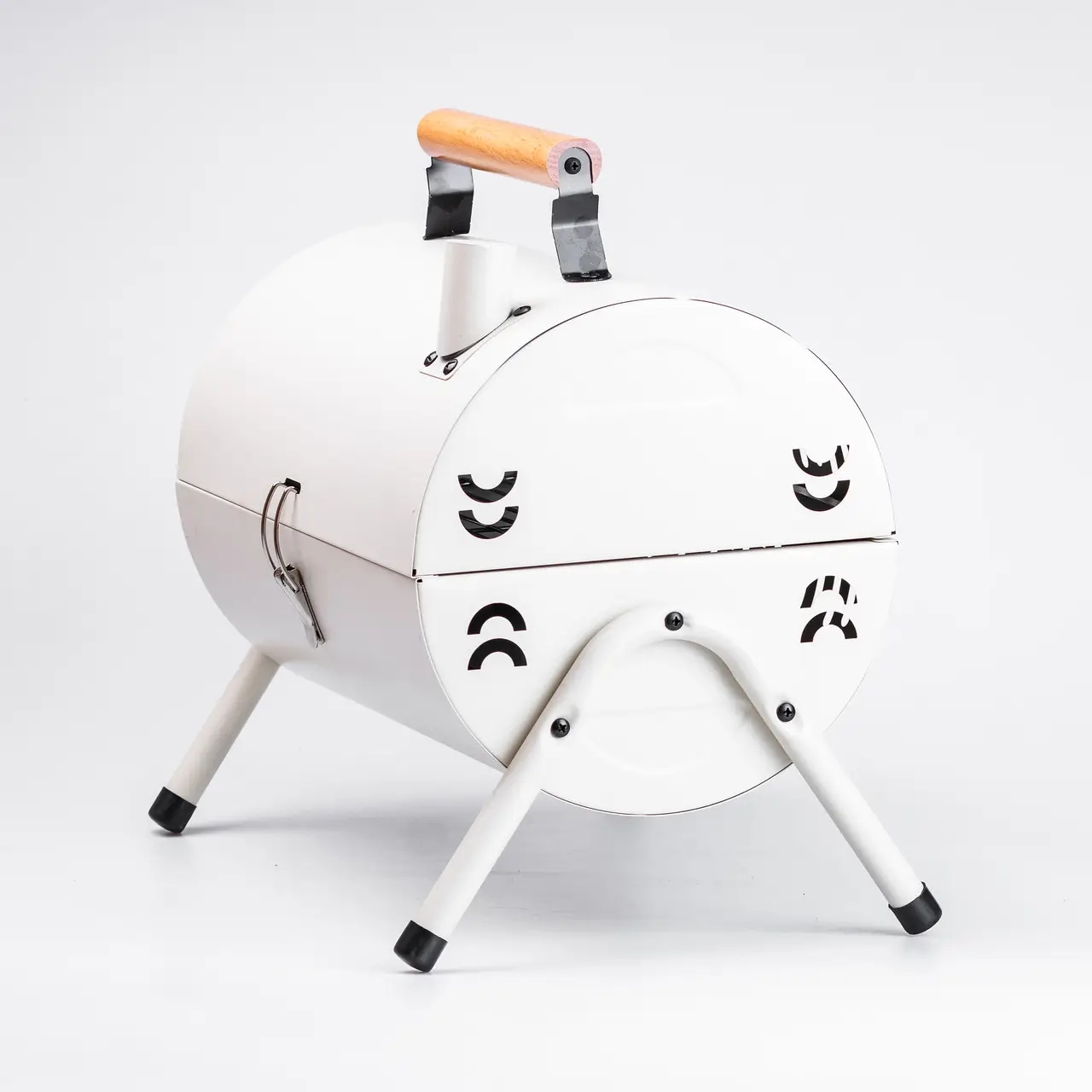 Мангал-гриль Бочка двухсторонний с двумя решетками White (25105770) - фото 15