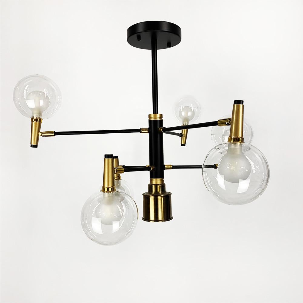 Люстра с поворотными прозрачными плафонами (88071) - фото 3 Люстра с поворотными прозрачными плафонами (88071) - фото 3