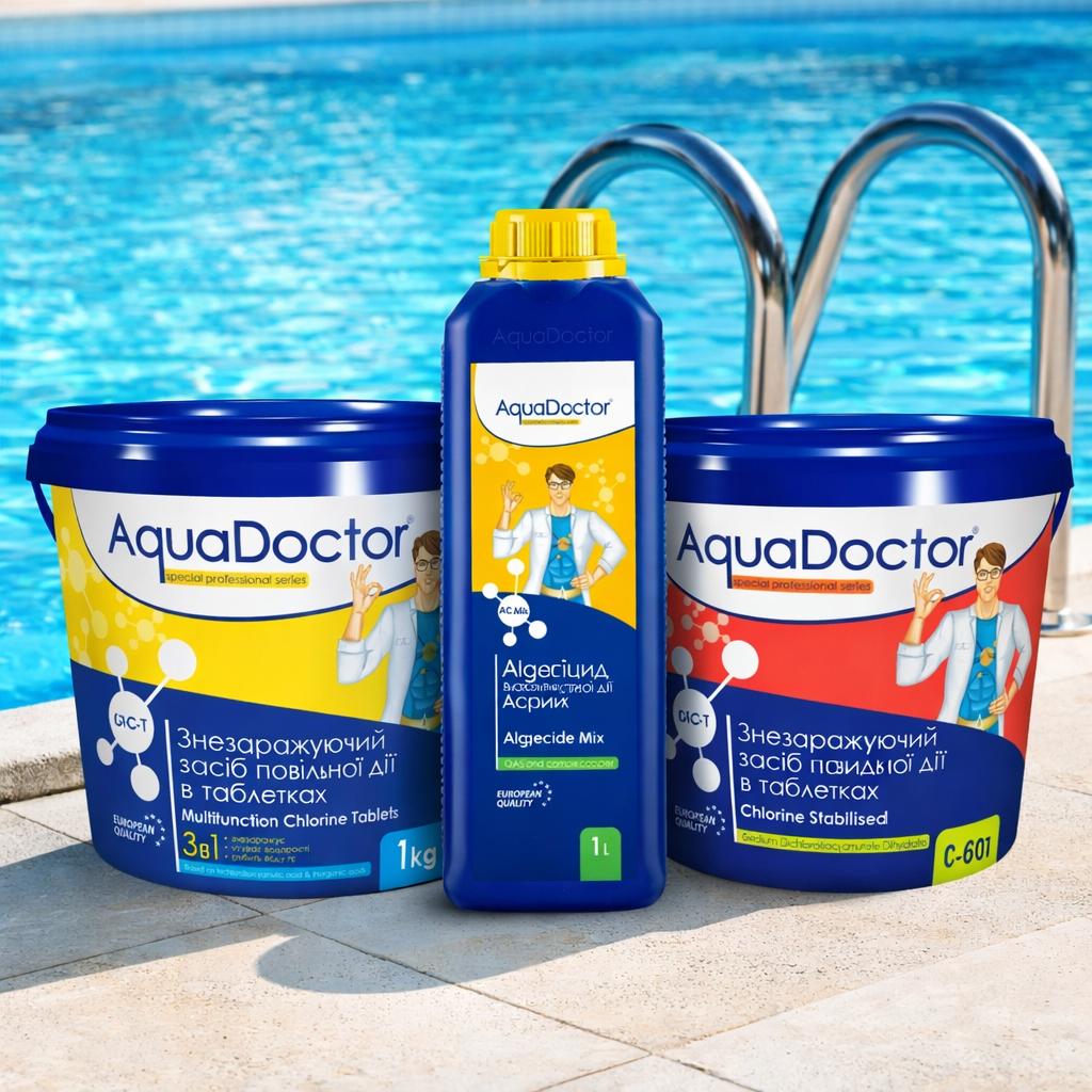 Набор средств для ухода за бассейном Aquadoctor 3 в 1 (2632)